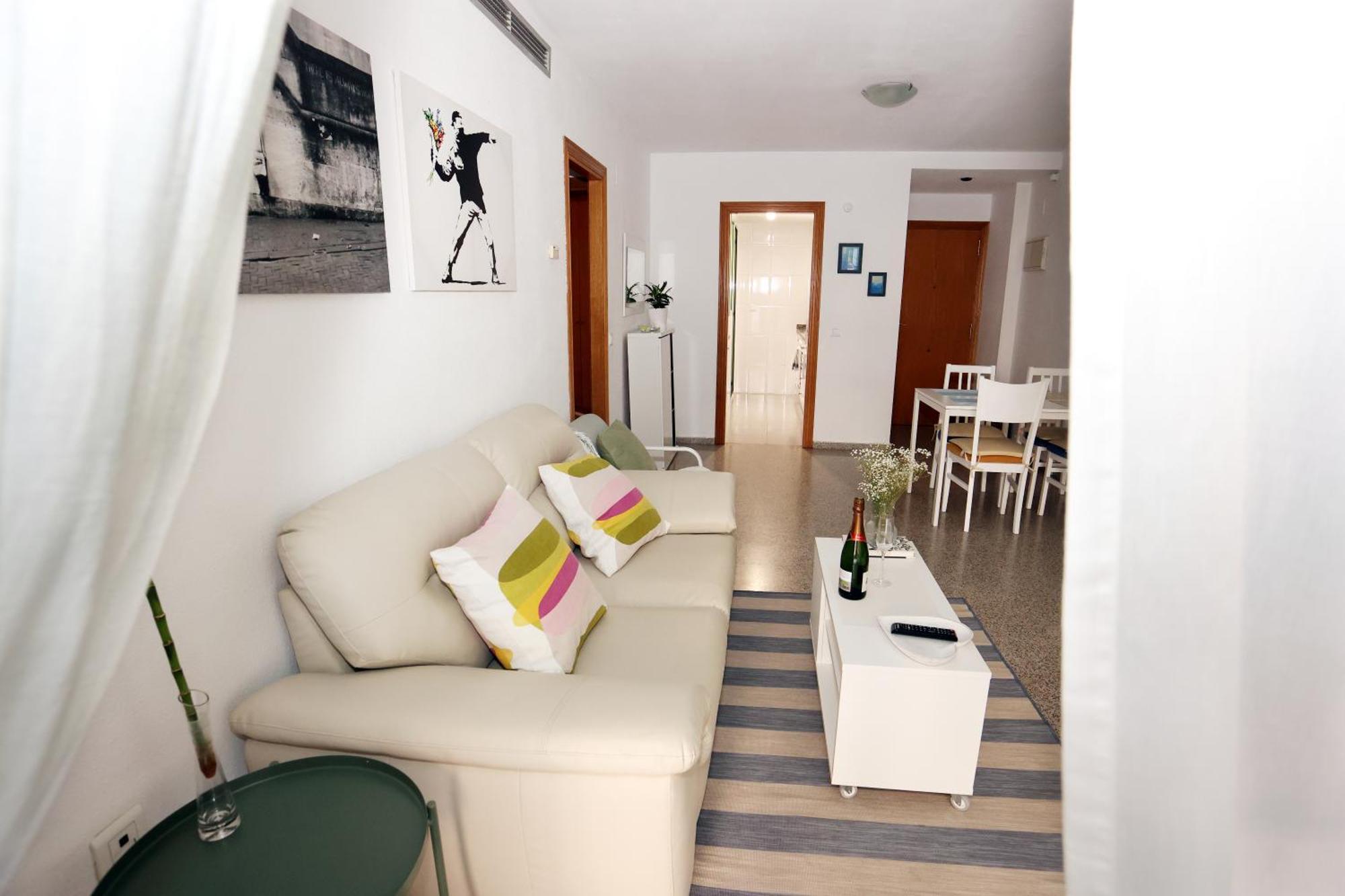 Apartamento Dos Habitaciones Primera Linea De Playa 발렌시아 외부 사진